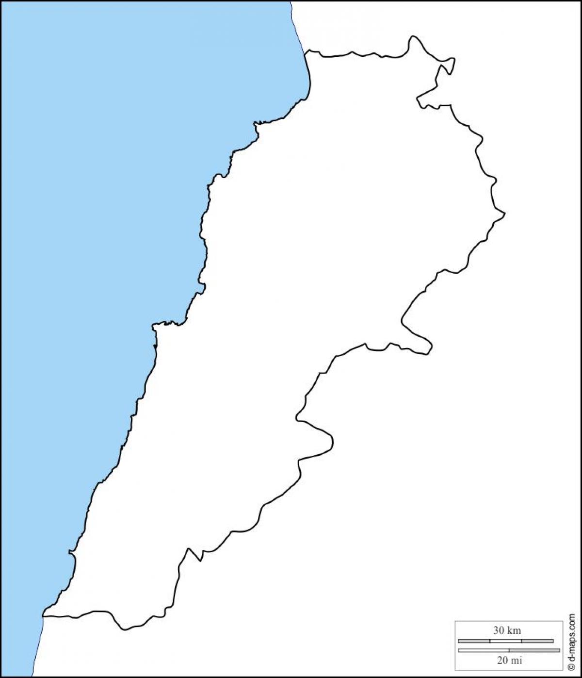 ช่องว่างบนแผนที่ของเลบานอน name