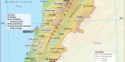 แผนที่ของโบราณเลบานอน name
